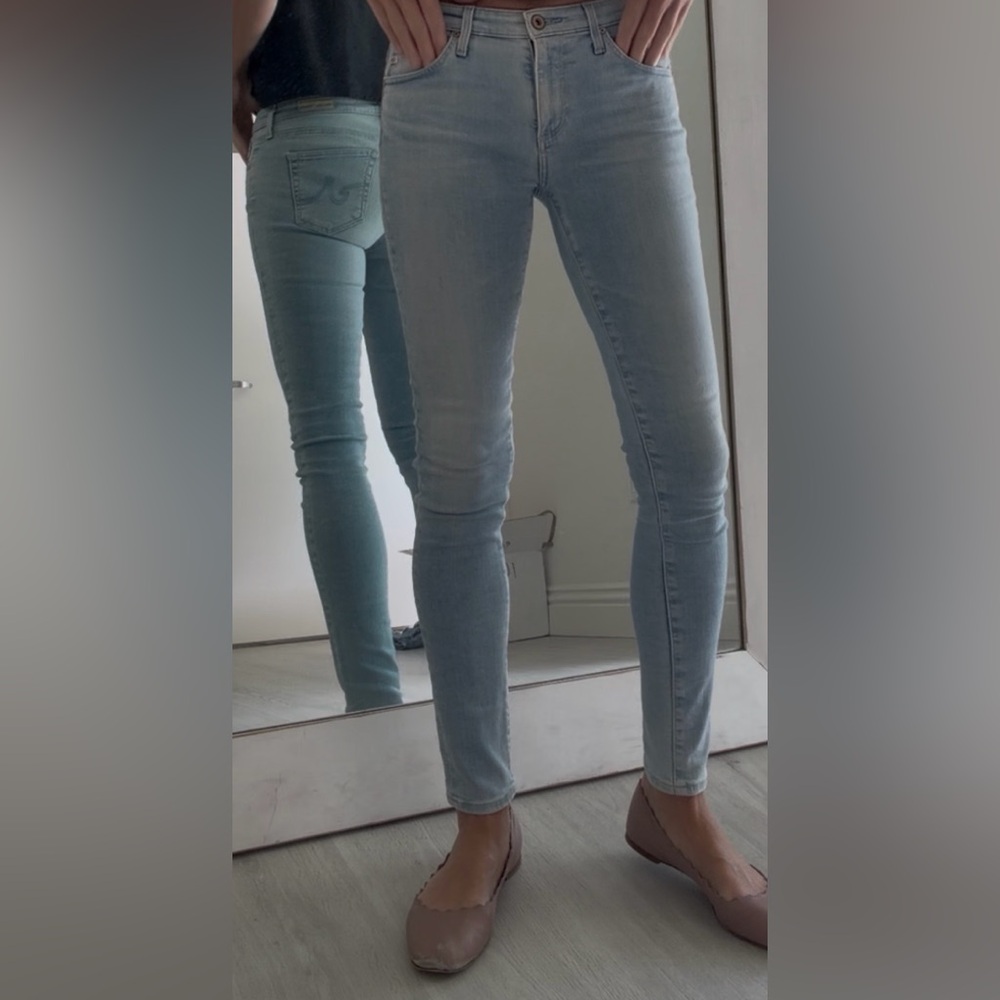 AG Adriano Goldschmied Light Blue Skinny Jeans